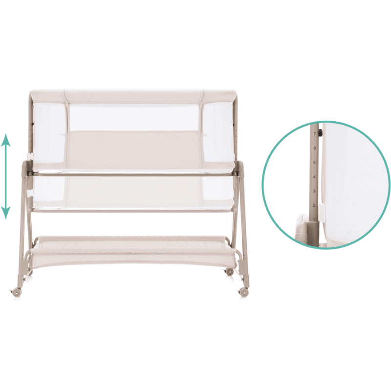 Patut Co-Sleeper Fillikid Dream Crem | Siguranta si Apropiere - imagine 3