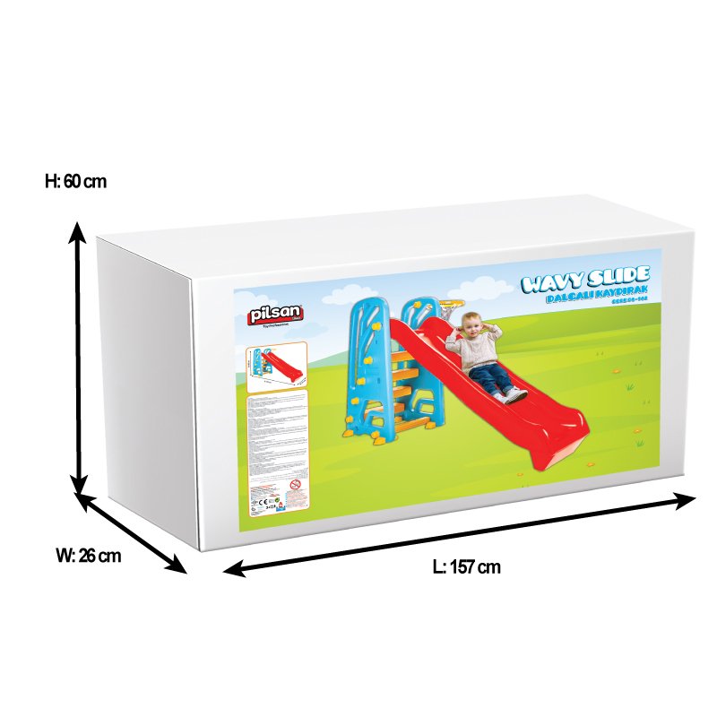 Tobogan Pilsan Wavy Slide cu Cos de Baschet - imagine 5