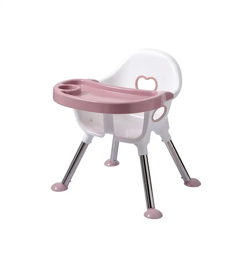 Scaun de masa Little Mom transformabil, Elite Pink - imagine 4