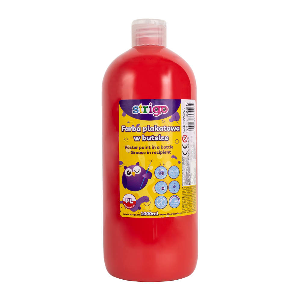 Guașă Strigo Roșu 1000 ml | Pigment Puternic