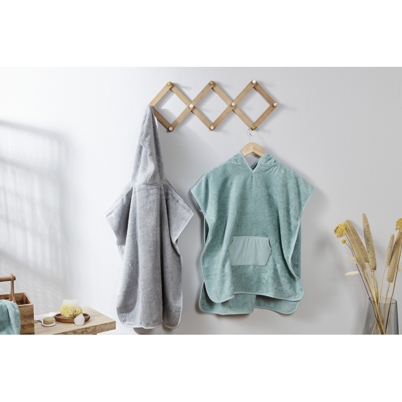 Poncho de baie Rotho Babydesign Stone Grey, 6-18 luni