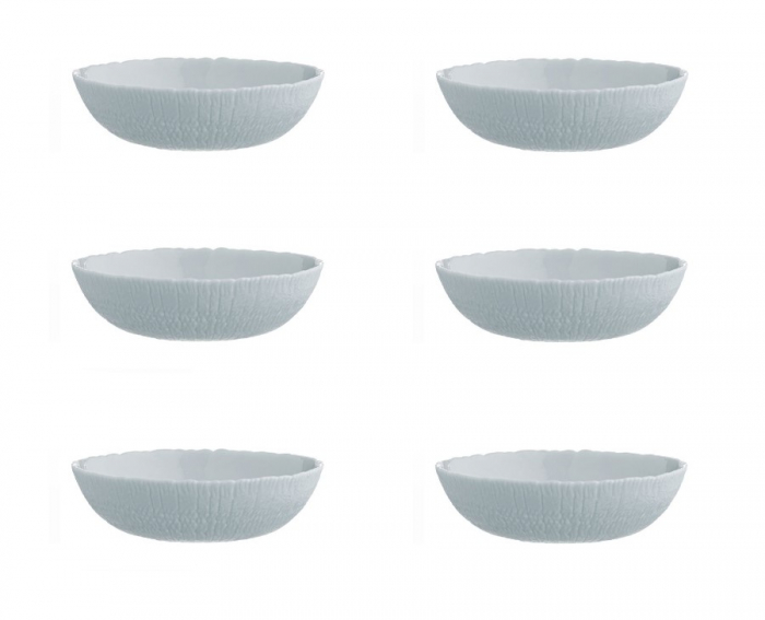 Set 6 Farfurii Opal Gri AMA | Rezistent & Elegant