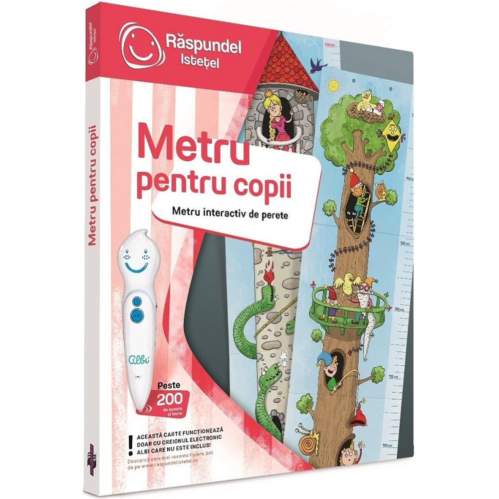 Carte Interactiva Metru Raspundel Istetel cu Sunete