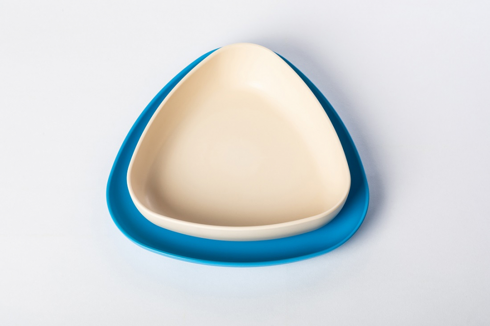 Set 2 Farfurii eKoala BIOplastic Albe - imagine 2