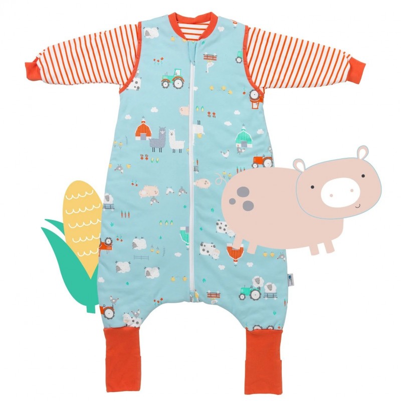 Sac dormit Slumbersac cu mâneci detasabile Farmyard - imagine 3