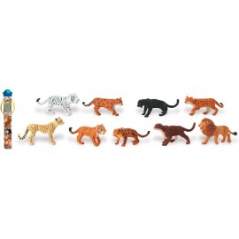 Tub Figurine Feline Safari Ltd - 9 Piese Vopsite Manual - imagine 4