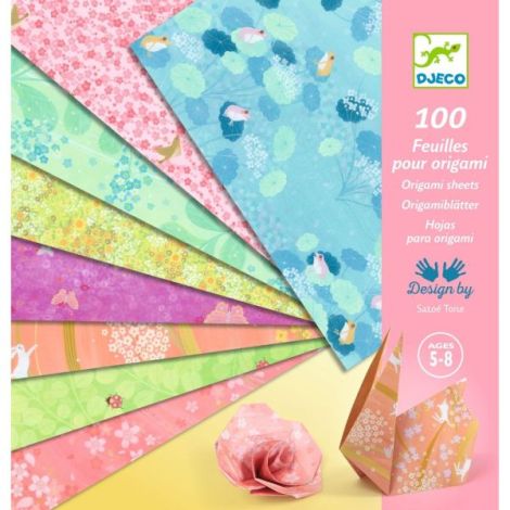 Foi Origami Haru Djeco | 100 Coli Creative - imagine 4