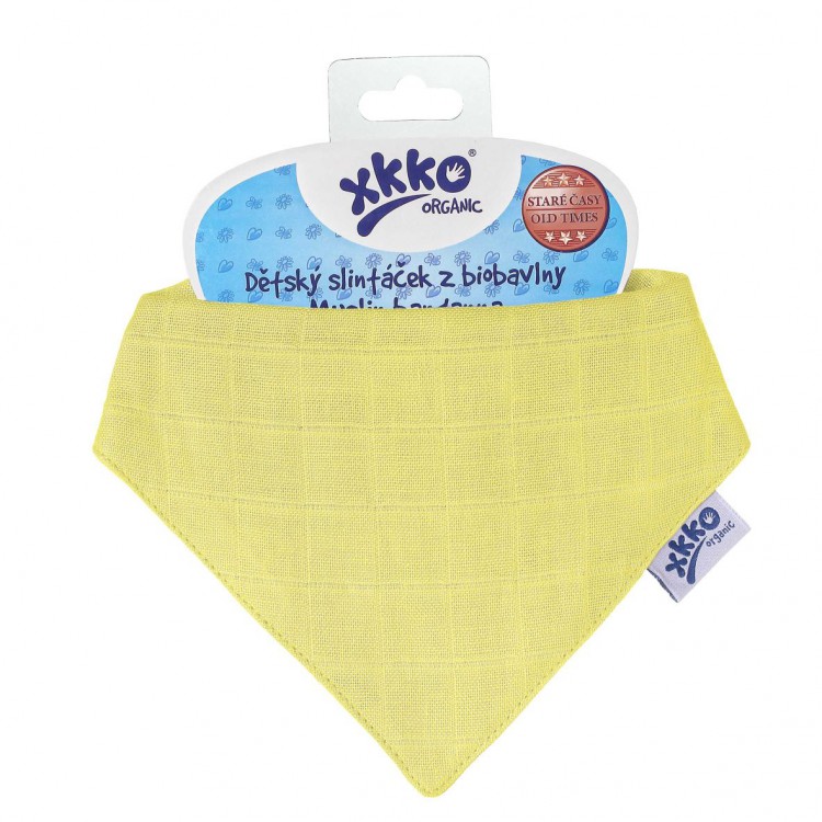 Esarfă Bumbac Organic XKKO Wax Yellow