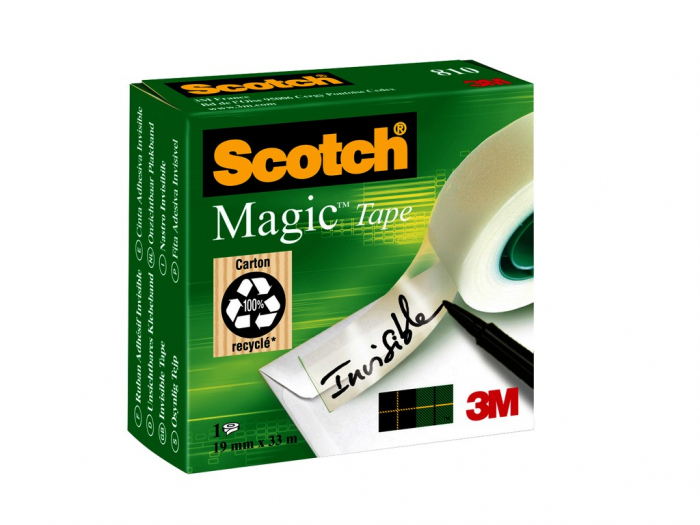 Banda Scotch Magic 19mm, Invizibilă pe Lucrări