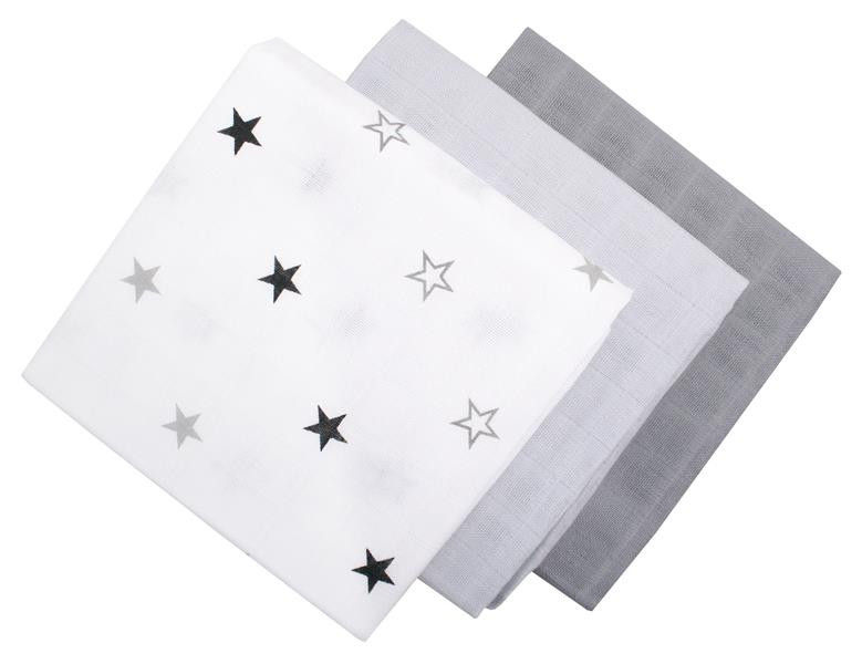 Scutece Muselina Hausmann 70x70cm, Set 3 Buc - imagine 4