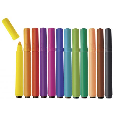 Playbox 12 Carioci Colorate Varf Gros | Set Creativ - imagine 2