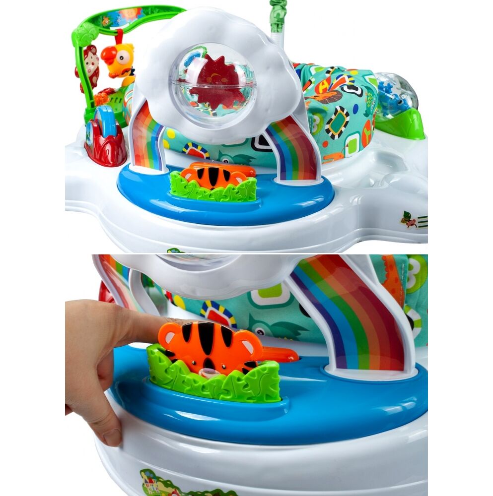 Jumper MalPlay Blue cu lumini și scaun rotativ - imagine 6