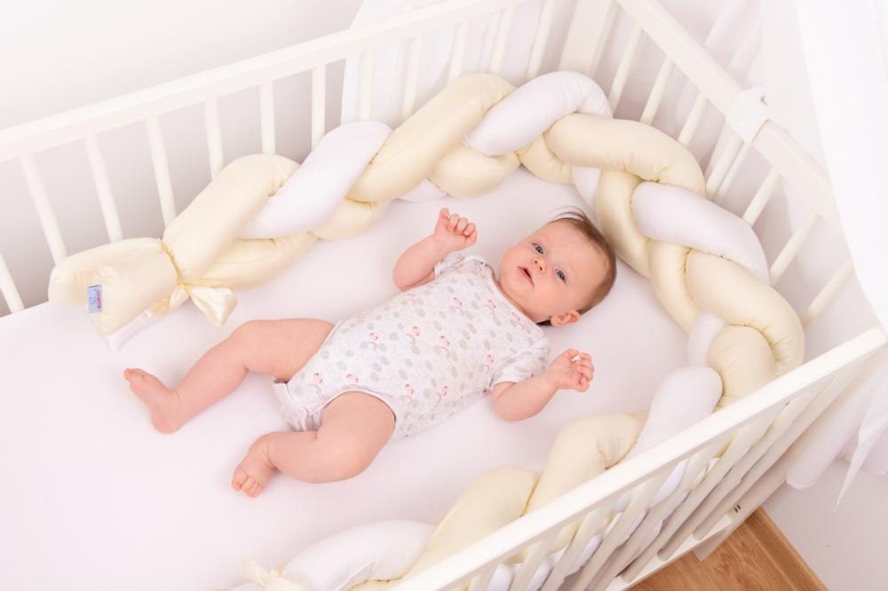 Bumper Impletit Beige Babymatex | Protectie Patut