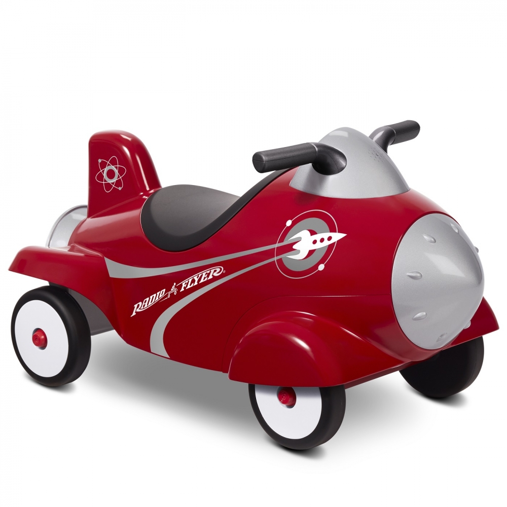 Ride-On Radio Flyer Retro Rocket, depozitare sub scaun - imagine 5