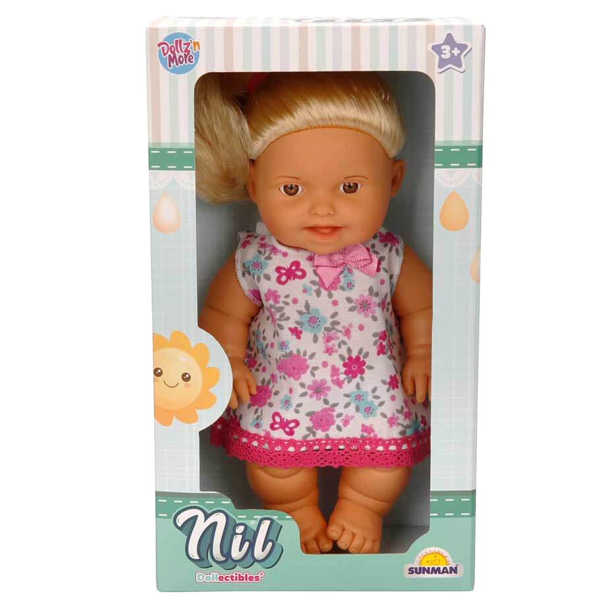 Papusa Bebelus Nil Dollz n More, 23 cm, Zambitoare