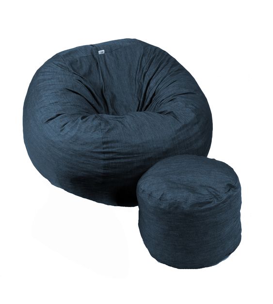 Set Pufrelax Matusalem Otoman Denim Comfort - imagine 5