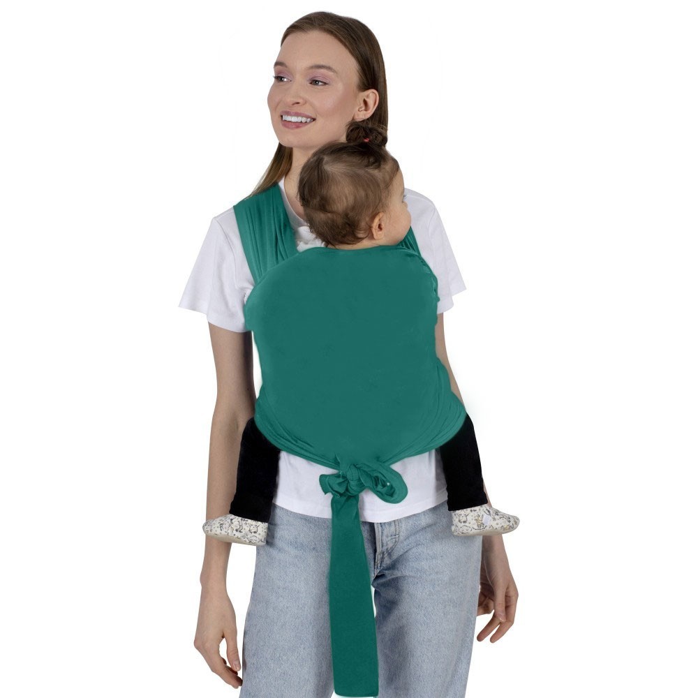 Wrap Turquoise Sevi Bebe, Elastic, 0-15 kg - imagine 2