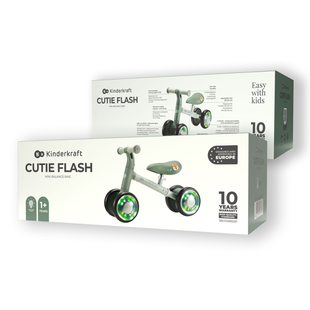 Kinderkraft Cutie Flash - Ride On Copii 1-3 Ani - imagine 2