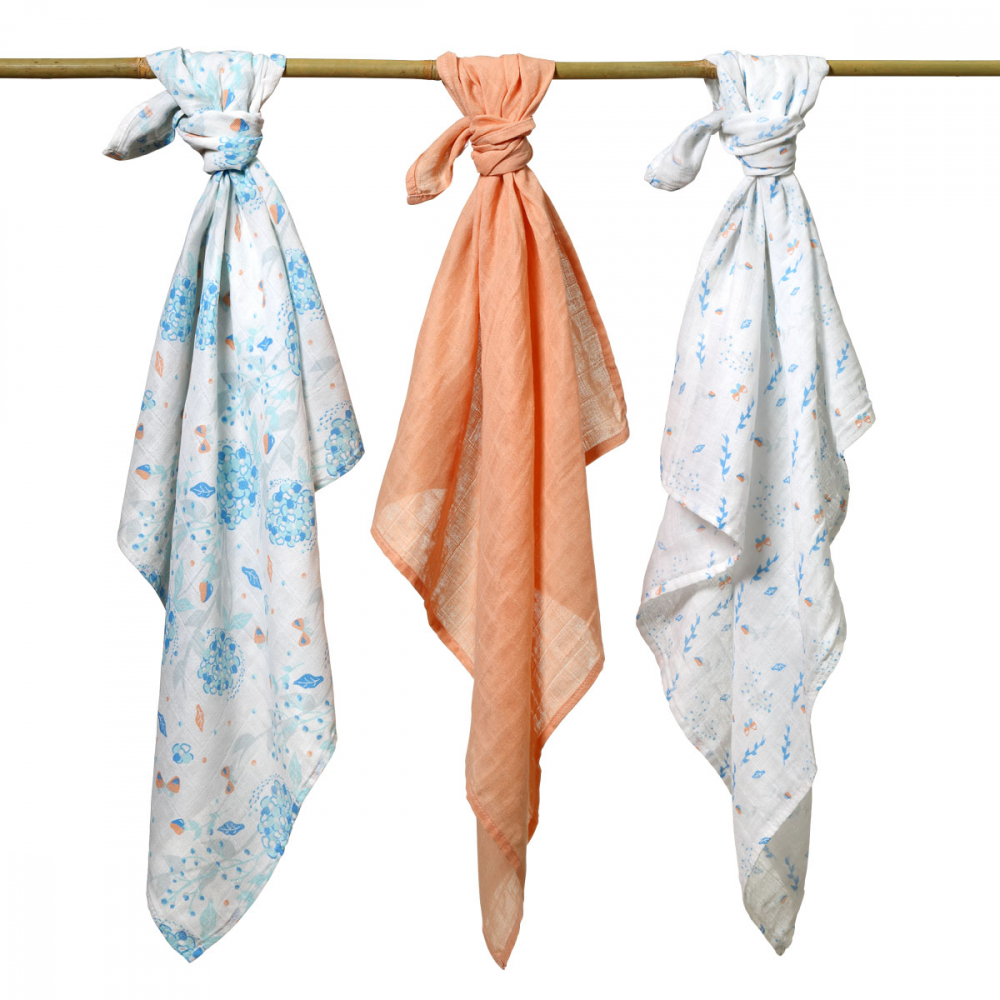 Scutece Textile Babyono 3 Bucăți, Bumbac 100% - imagine 7
