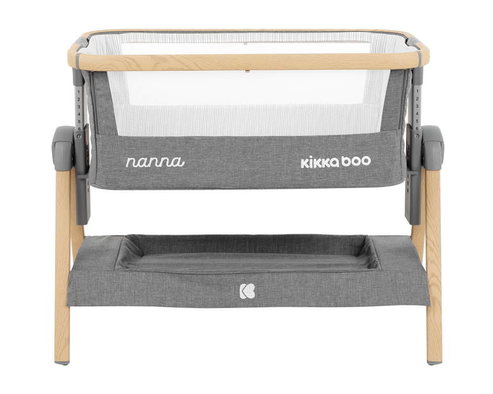 Patut Co-Sleeper KikkaBoo Nanna Dark Grey - imagine 7