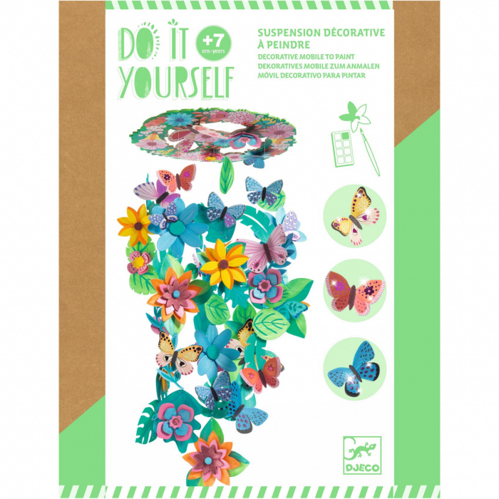 Set DIY Mobilă Djeco Primăvară - Decorațiuni Florale
