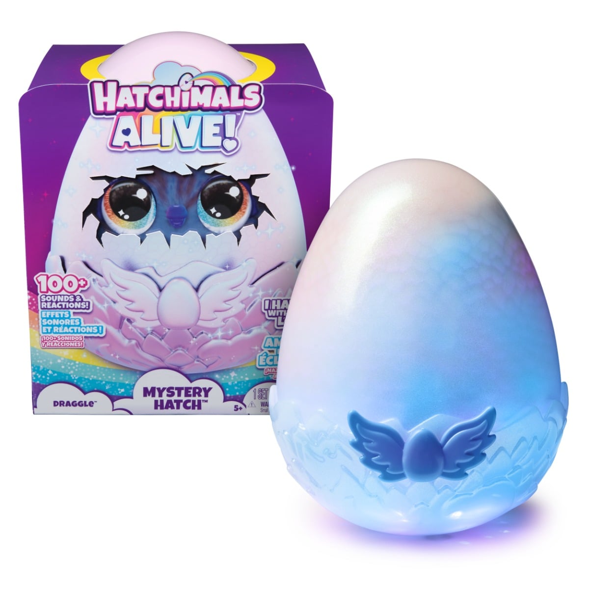 Figurina Hatchimals Draggle cu Ou Surpriză