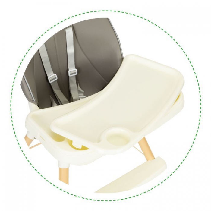 Scaun de Masa 2 în 1 Ecotoys, Gri, Reglabil - imagine 8