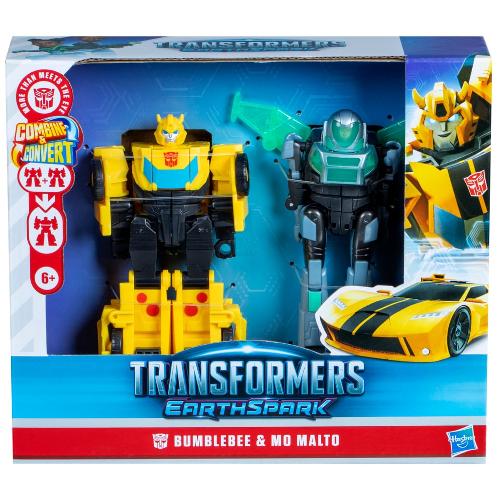 Set 2 Figurine Transformers Earthspark Bumblebee