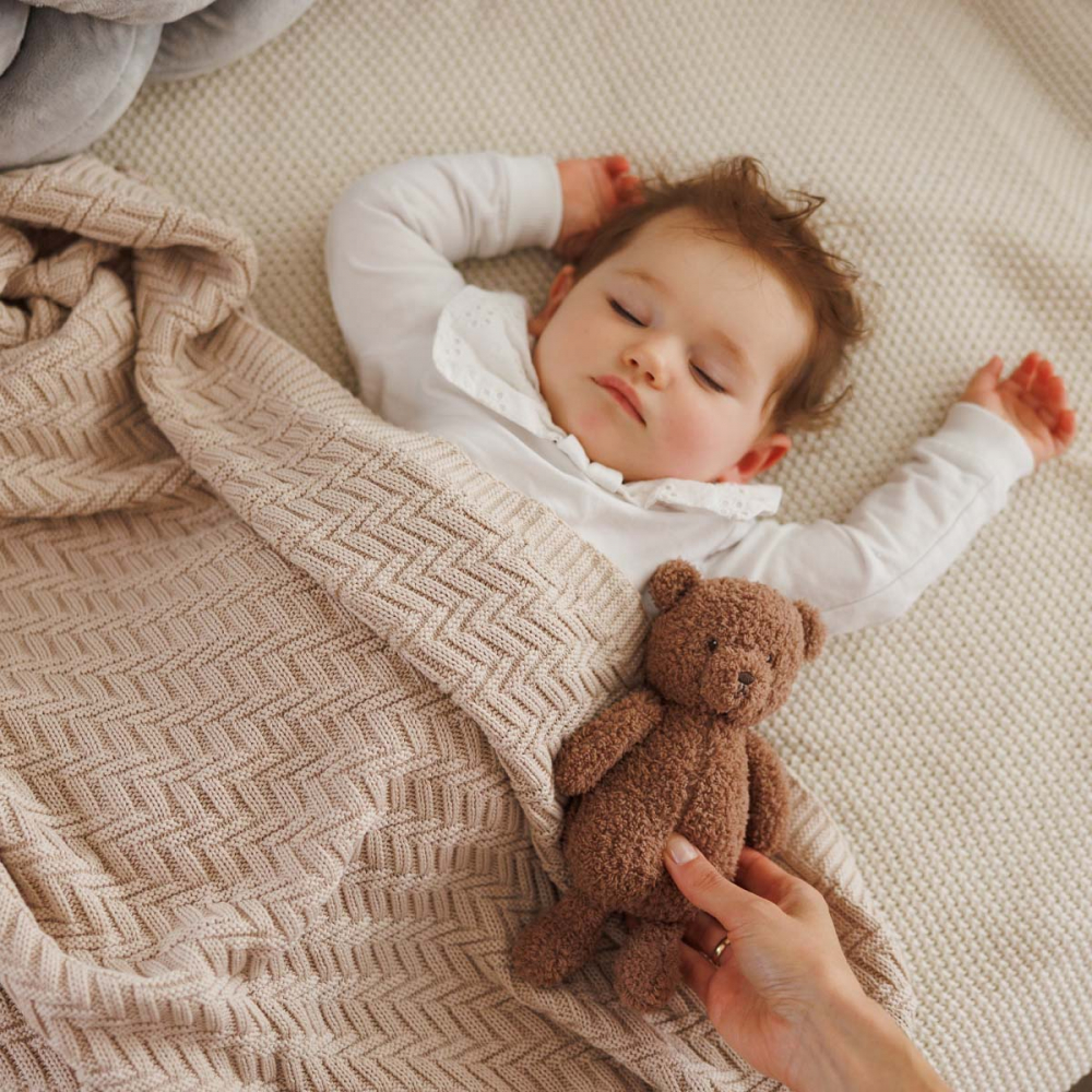 Paturica Babyono Bumbac Organic 100x75cm - imagine 3