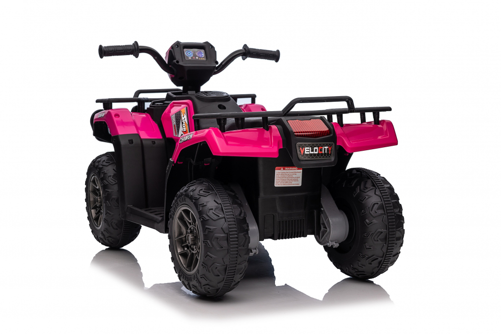 ATV Electric Nichiduta Pink 12V, Scaun Piele - imagine 9