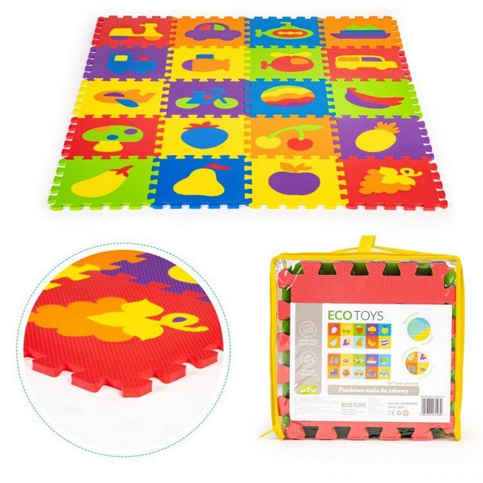 Salteluta Puzzle Ecotoys 20 buc - Educativa si Sigura