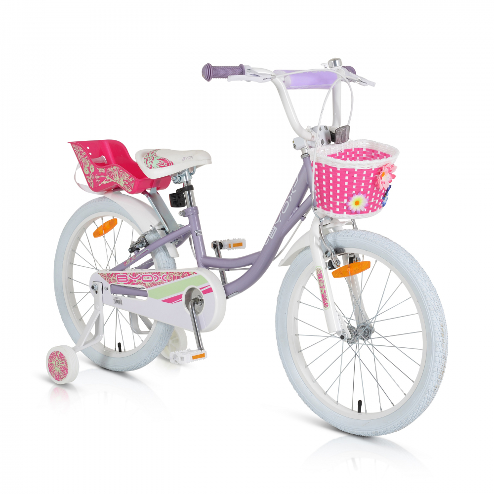 Bicicleta Byox Fashion Girl 20 inch, Lilac - imagine 3