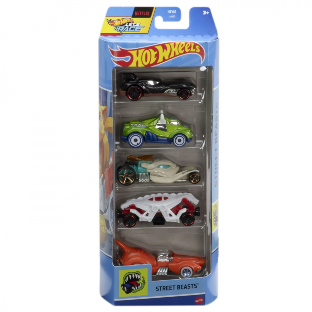 Set 5 Masini Hot Wheels Street Beasts Mattel
