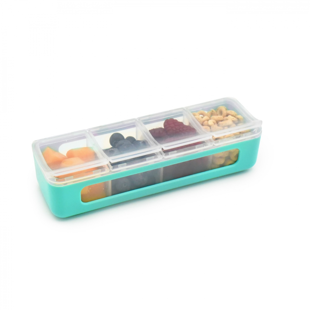 Recipient Melii 4 Compartimente Blue | Alimente
