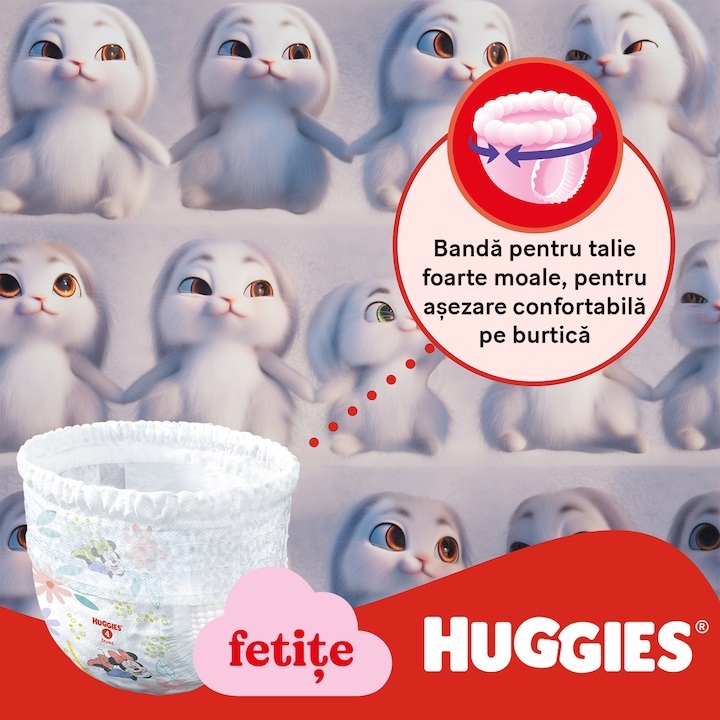Scutece Huggies Little Movers Fete 9-14kg 104buc - imagine 6