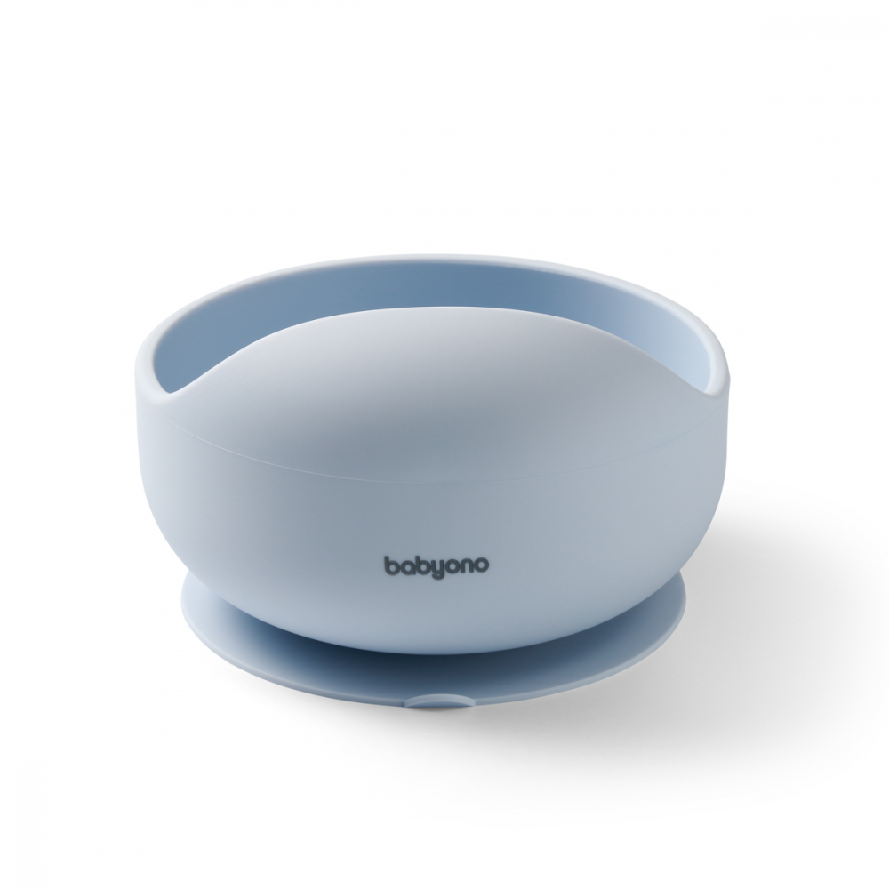 Bol Silicon Babyono cu Ventuza, Albastru - imagine 9