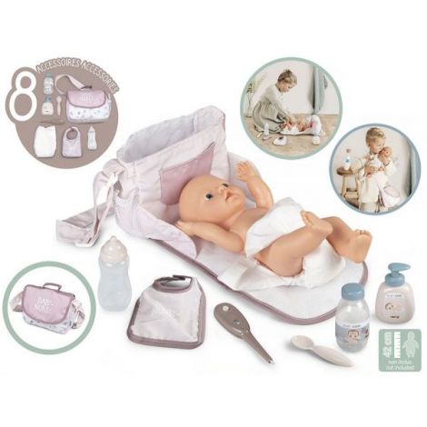 Gentută infășat Smoby Baby Nurse - 7 accesorii - imagine 2