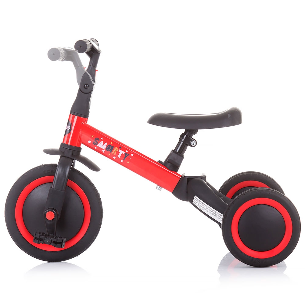 Tricicleta Chipolino Smarty Red 2in1, Ghidon Reglabil - imagine 5