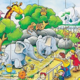 Puzzle Gradina Zoologica Goki, 24 piese, lemn - imagine 2