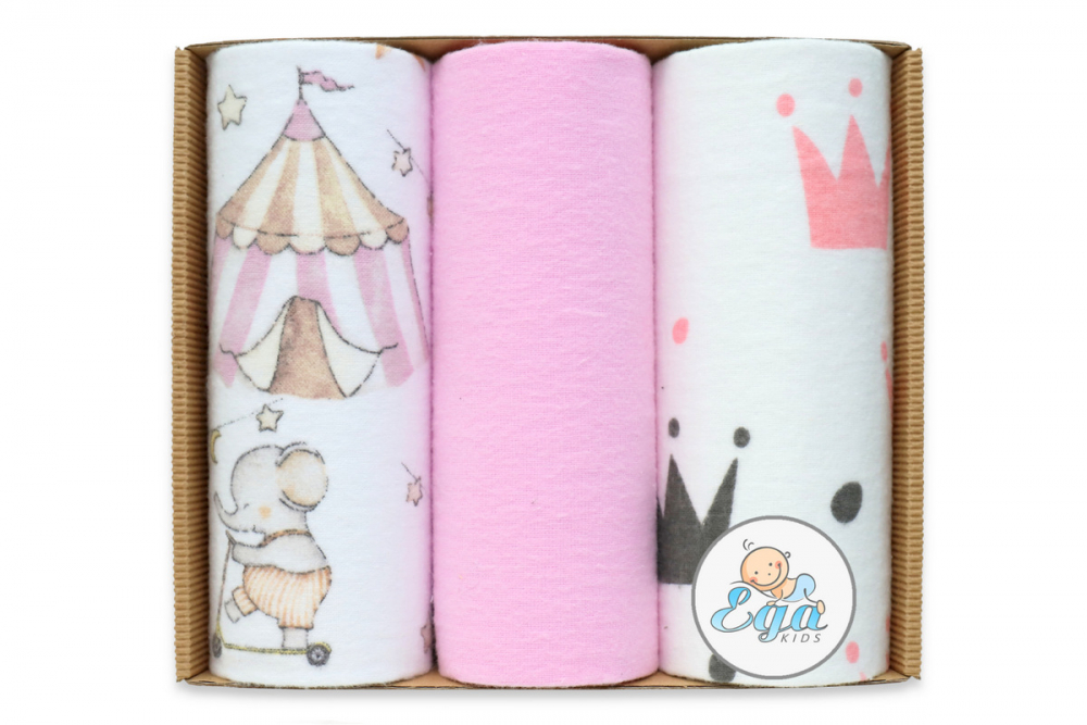 Set 3 Scutece Finet Egakids 70x80cm Pink