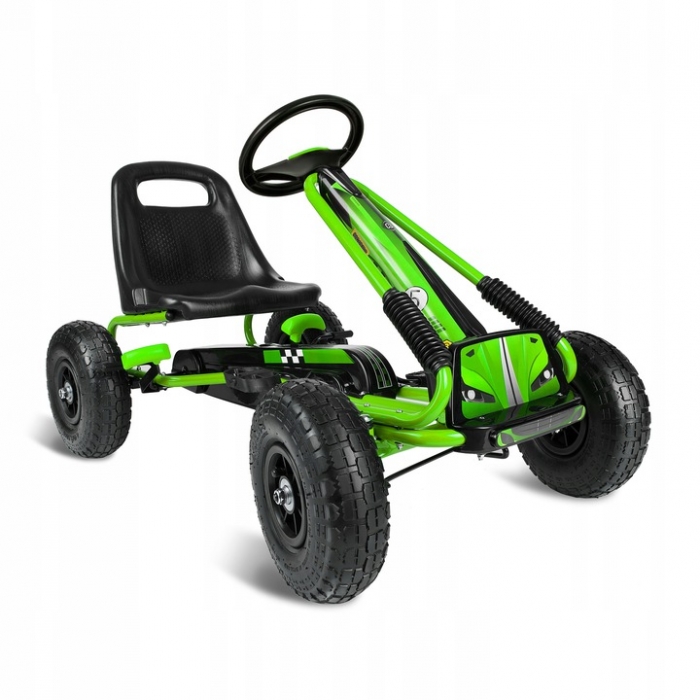 Kart Pedale Ricokids RK594 Verde pentru Copii - imagine 8