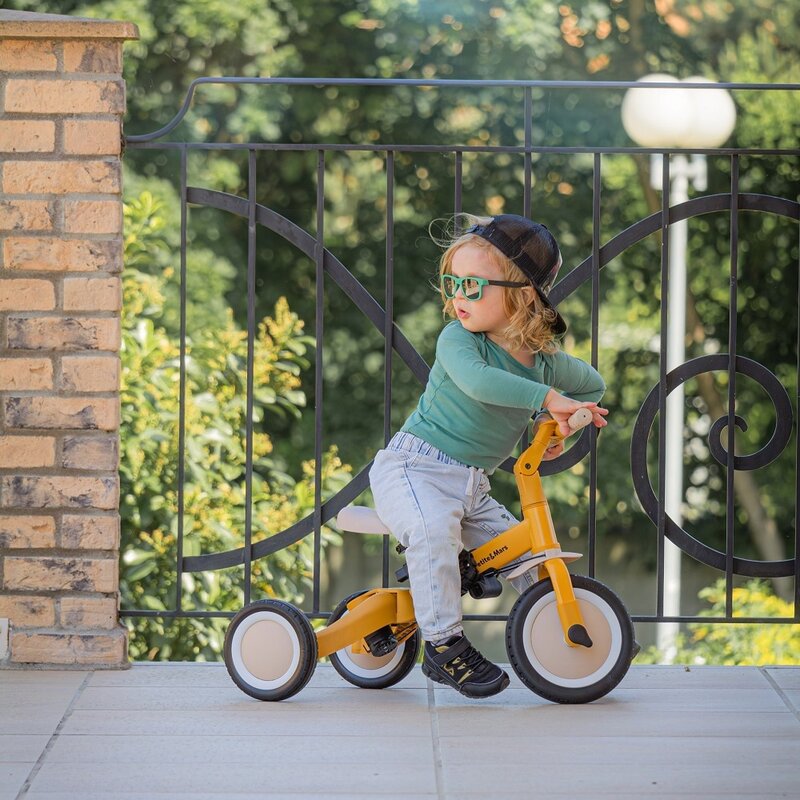 Petite&mars Turbo Albastru 5 in 1 Tricicleta