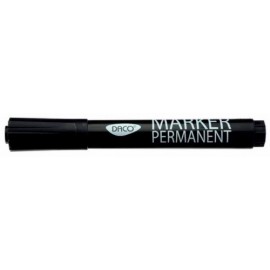Marker Permanent Daco Negru, Vârf 3mm