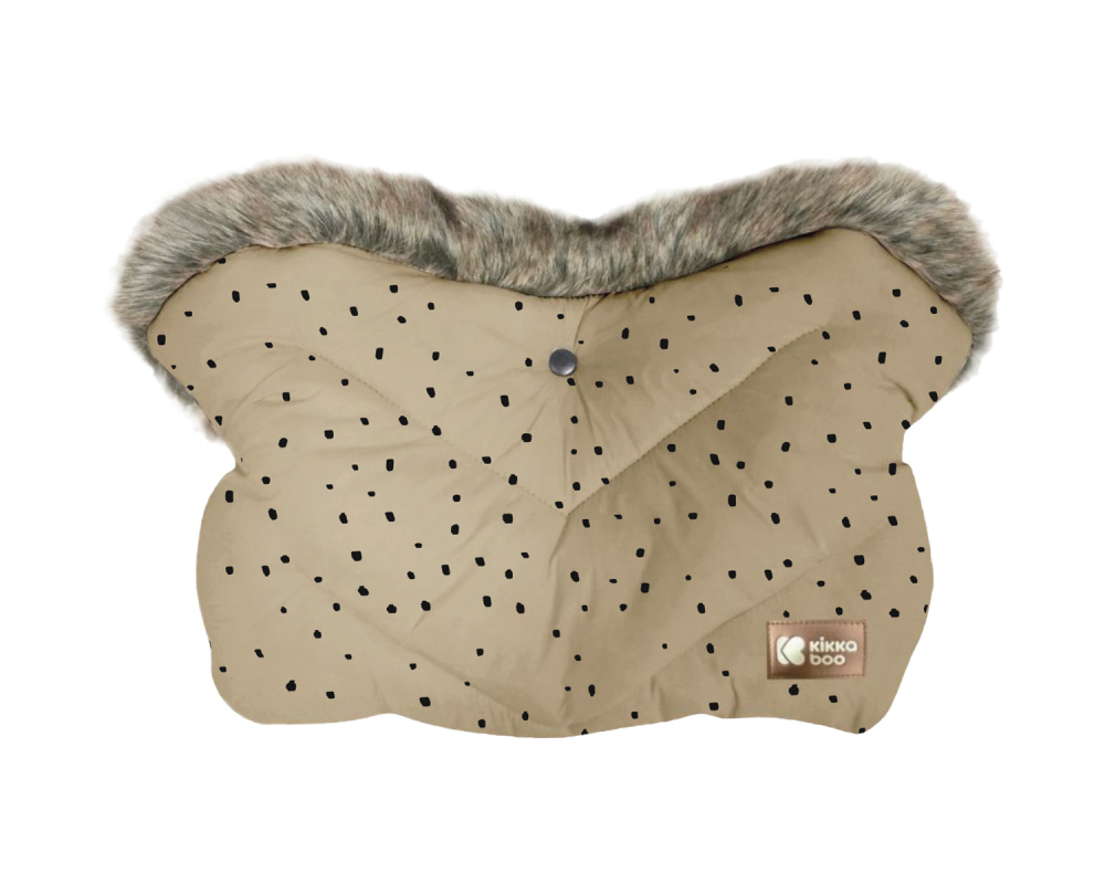 Mănușă Kikkaboo Fur Dots Bej | Căldură și Stil