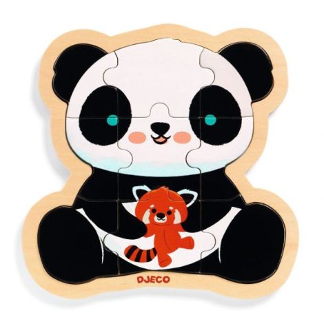 Puzzle Lemn Panda Djeco | Educativ si Sigur - imagine 2