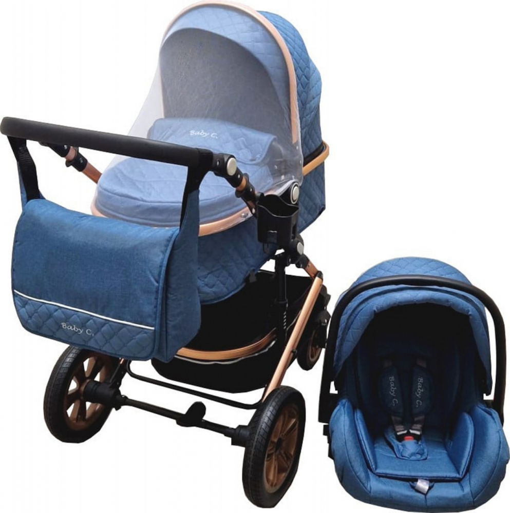 Baby Care Pro 530 Carucior 3 în 1 Transformabil