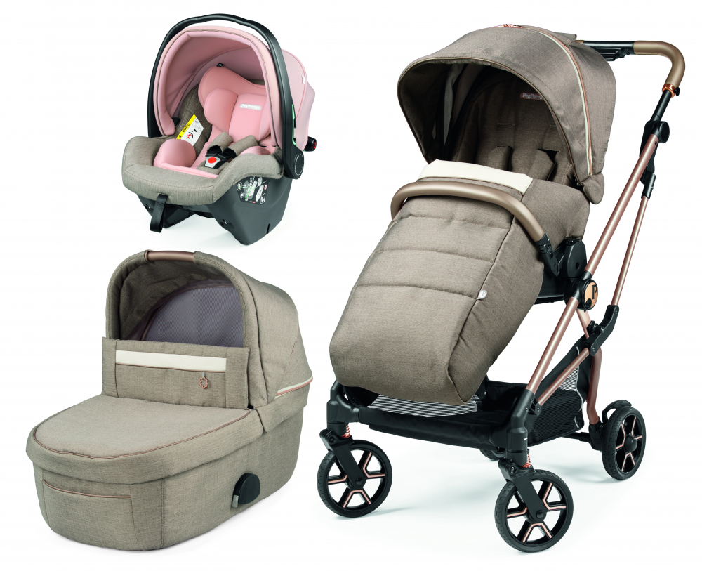 Carucior 3 in 1 Peg Perego Vivace Lounge, Mon Amour - imagine 7