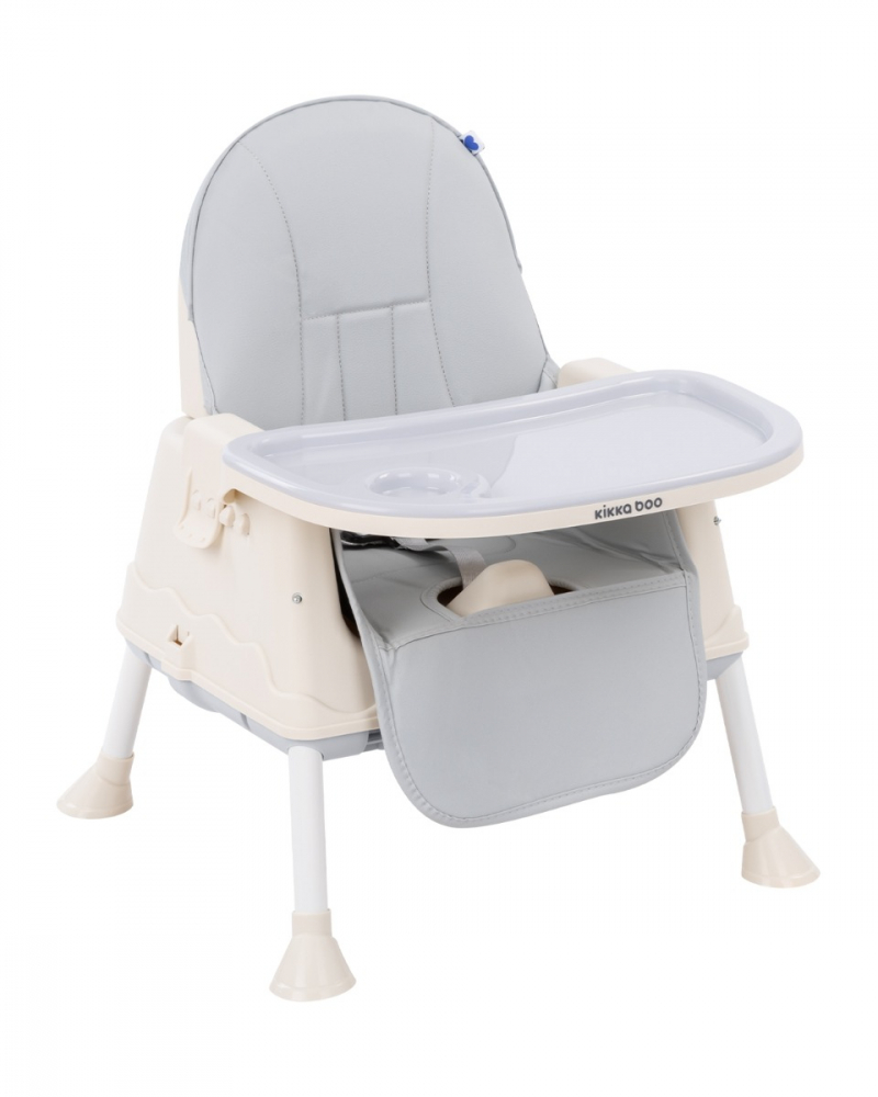 Scaun Masa KikkaBoo 3in1 Creamy Grey, Ergonomic - imagine 5
