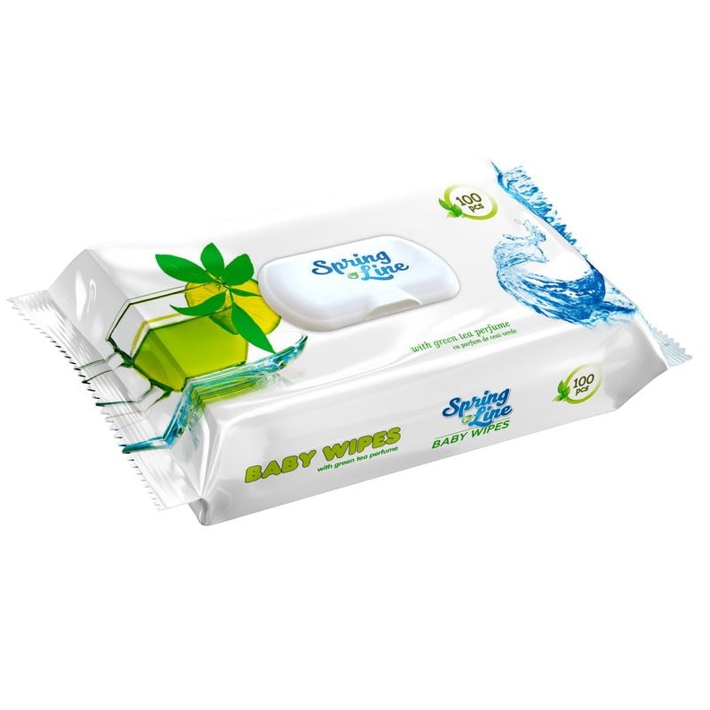 Doctor wipes Servetele Umede Ceai Verde 100buc - imagine 3