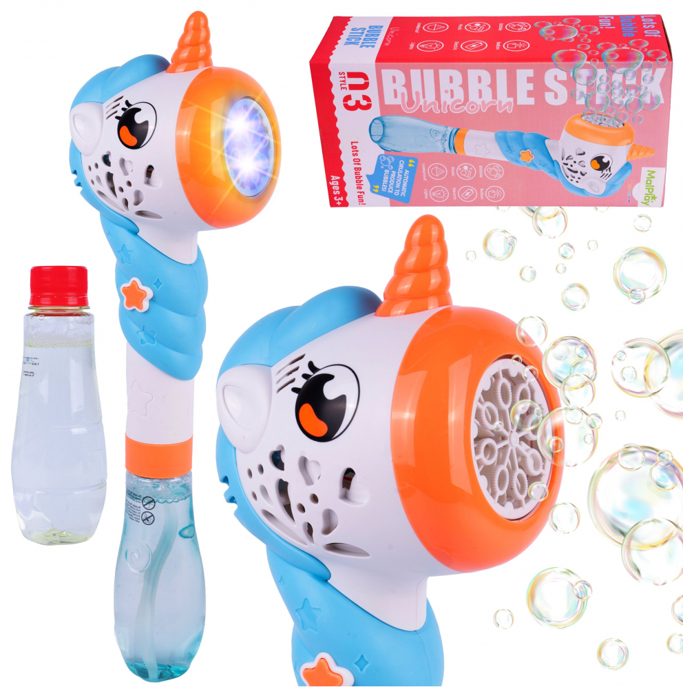 Pistol Bule Sapun Unicorn cu Lumini Malplay